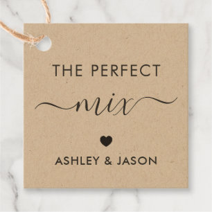 The Perfect Mix Spice or Trail Mix GiftラベルKraft フェイバータグ