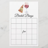 The Perfect Pair Bridal shower bingo game (正面)