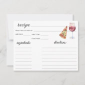 the perfect pair bridal shower - recipe (正面)