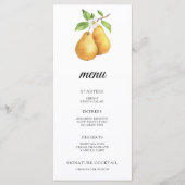 The perfect pear Bridal shower menu メニュー (正面)