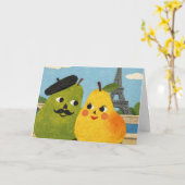 The Perfect Pear Greeting Card.  カード (黄色い花)