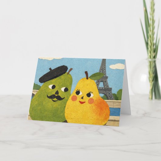 The Perfect Pear Greeting Card.  カード (正面)
