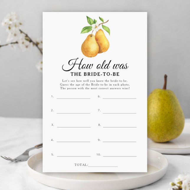 The perfect pear How old was the bride to be game (クリエイターアップロード済み)