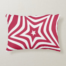 The perfect red and white star personalize design アクセントクッション