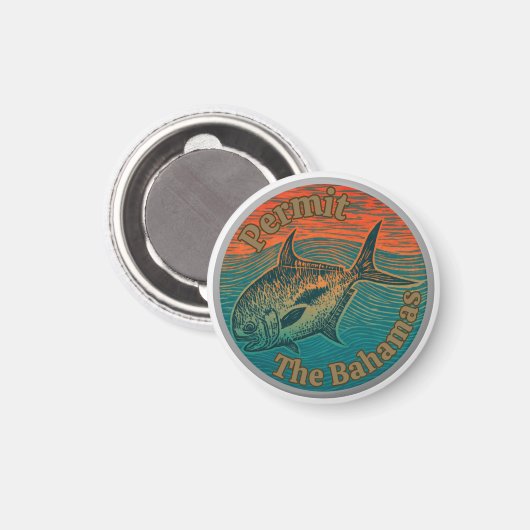The permit game fish western Atlantic the bahamas  マグネット (正面/裏面)