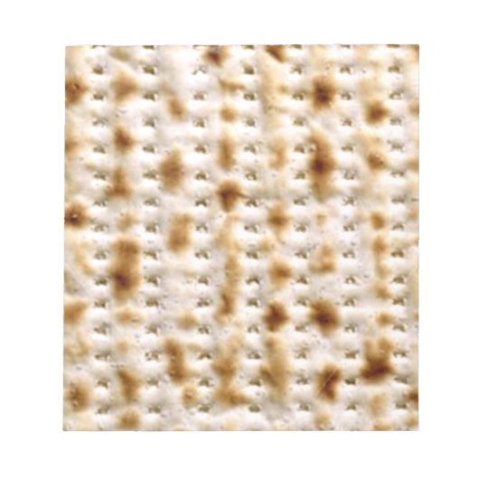 The Pesach Note Pad - 40ページのMatzo ノートパッド (正面)