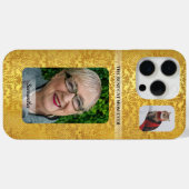 The Pet 最高の Mom Ever Photo Name金ゴールドフローラ Case-Mate iPhoneケース (裏面 (横))