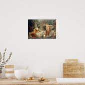 The Pet Bird by Hans Zatzka – ポスター (キッチン)