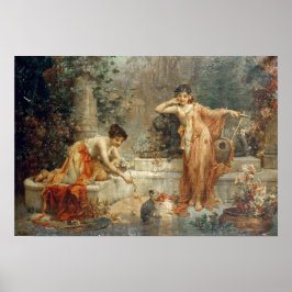 The Pet Bird by Hans Zatzka – ポスター