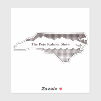 The Pete Kaliner Show州ロゴのシール – 白 シール