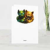 The petroleum ultimate feline war machine greeting カード (裏面)