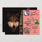 The Phantom Wolf 招待状 (正面/裏面)