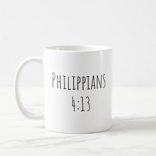 The Philippians 4:13 Mug コーヒーマグカップ (左)