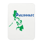 The Philippines - a Stylised map マグネット (縦)