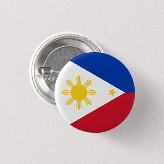 The Philippines Flag 缶バッジ (正面&裏面)