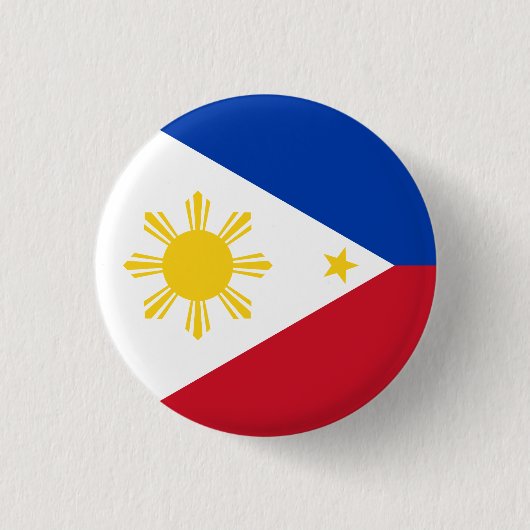 The Philippines Flag 缶バッジ (正面)