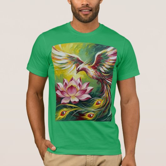 The phoenix and the Sacred Lotus Tシャツ (正面)
