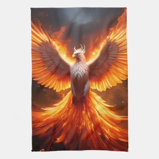 The Phoenix Reborn キッチンタオル (縦)