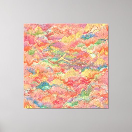 The Phoenix's Flight to Paradise キャンバスプリント (正面)