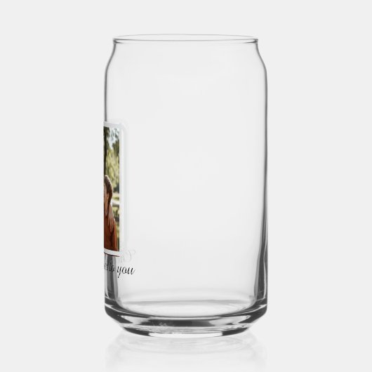 The Photo Message For Him Personalized dad's day ガラス缶 (左)