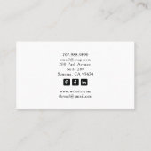 The Photographer Tarot Business Card 名刺 (裏面)