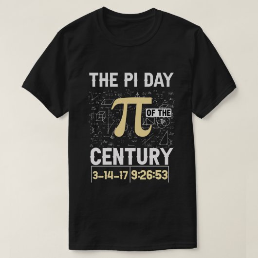 The Pi Day of the Century - Epic MathおたくMoment Tシャツ (デザイン正面)