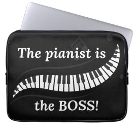 The pianist is the BOSS Laptop Sleeve ラップトップスリーブ