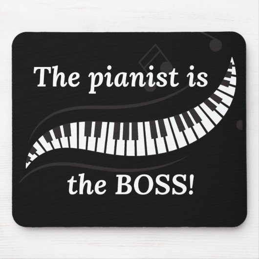 The pianist is the BOSS mousepad マウスパッド (正面)