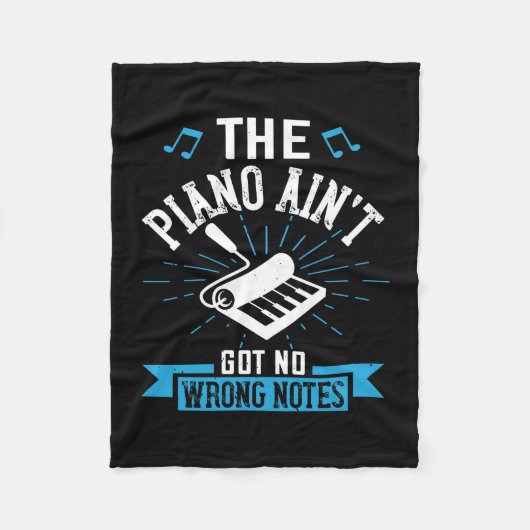The Piano Ain’T Got No Wrong Notes 02 フリースブランケット (正面)
