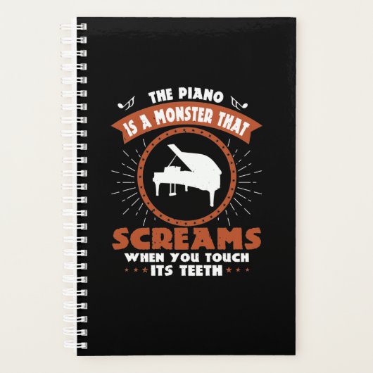 The Piano Is A Monster That Screams プランナー手帳 (正面)