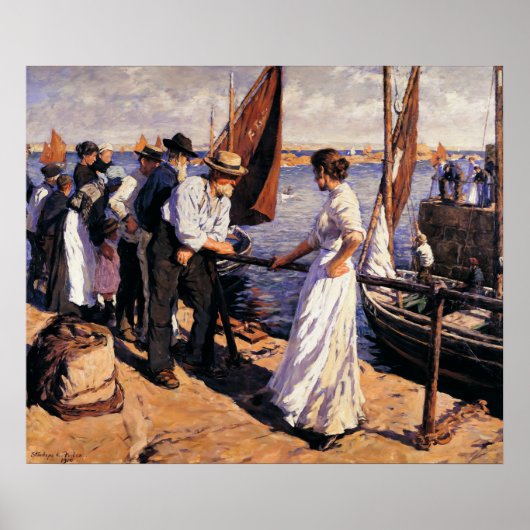 The Pier Head by Stanhope Forbes ポスター (正面)