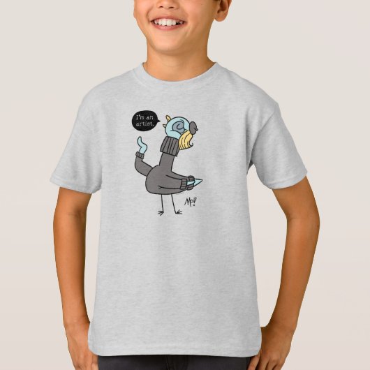 The Pighton I'm an Artist Kids Ash T-Shirt Tシャツ (正面)