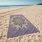 The Pillared Thread Tie-in Pirpura Refraction ビーチタオル