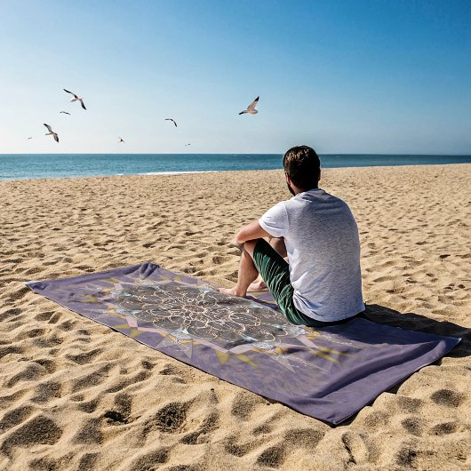 The Pillared Thread Tie-in Pirpura Refraction ビーチタオル