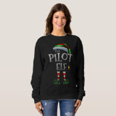 The Pilot Elf Shirt Matching Family Pilot Christma スウェットシャツ (正面フル)