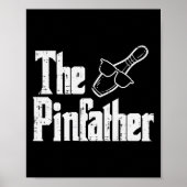 The Pinfather Bowling Dad Fathers Day Bowler Daddy ポスター (正面)