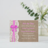 The Pink Bowコレクシ素朴ョンは日付を保存 案内ポストカード (スタンド正面)