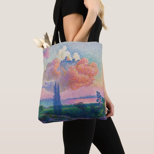 The Pink Cloud絵画's by Henri-Edmond Cross トートバッグ (クローズアップ)