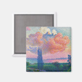 The Pink Cloud絵画's by Henri-Edmond Cross マグネット (正面/裏面)