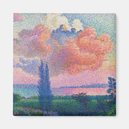 The Pink Cloud絵画's by Henri-Edmond Cross マグネット (正面)