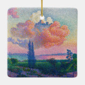 The Pink Cloud, painting by Henri-Edmond Cross セラミックオーナメント (裏面)