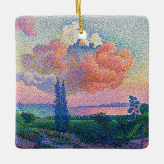 The Pink Cloud, painting by Henri-Edmond Cross セラミックオーナメント (正面)