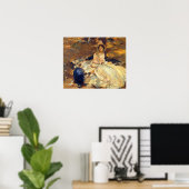 The Pink Dress, by John Singer Sargent ポスター (ホームオフィス)