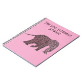 The Pink Elephant Journal/Notebook ノートブック (左側)
