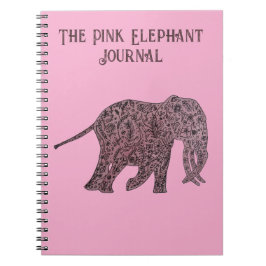 The Pink Elephant Journal/Notebook ノートブック