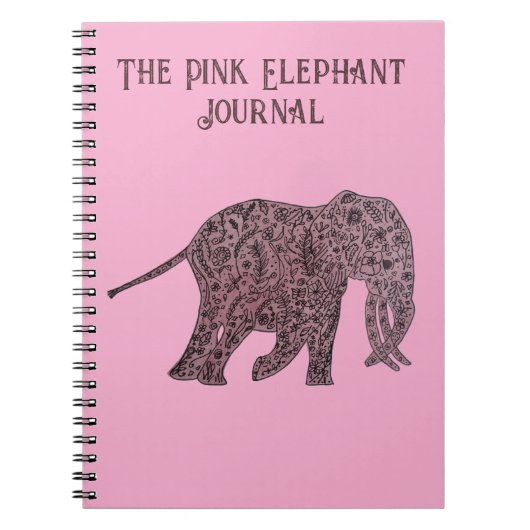 The Pink Elephant Journal/Notebook ノートブック (正面)