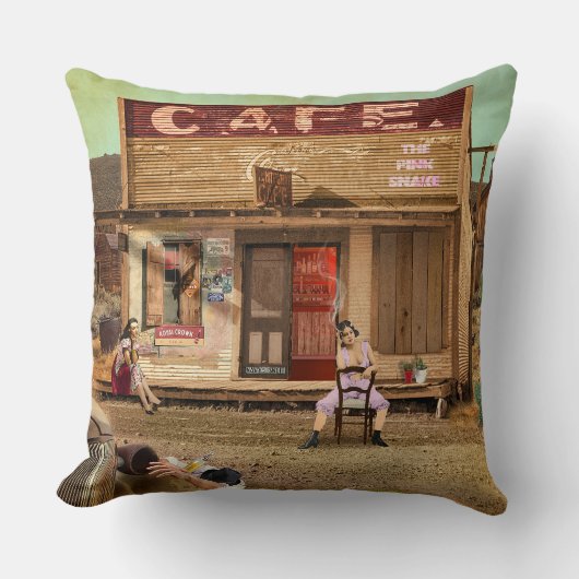 The Pink Snake クッション (正面)