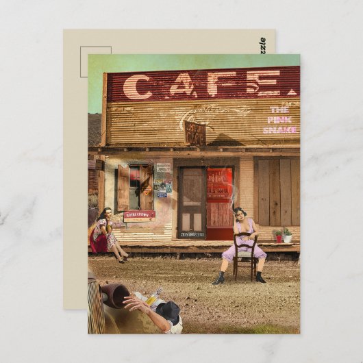 The Pink Snake ポストカード (正面/裏面)