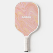 The Pink Tangerine Retro Pickleball Paddle ピックルボールラケット (裏面)