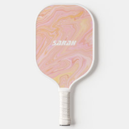 The Pink Tangerine Retro Pickleball Paddle ピックルボールラケット